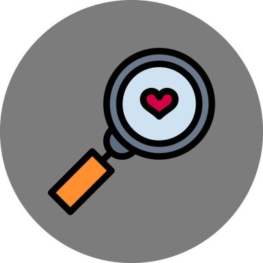 Seo modern simgesinin vektör illüstrasyonu, arama simgesi