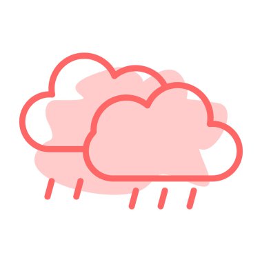 Bulut simgesi vektör illüstrasyonu