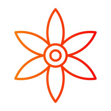 çiçek simgesi vektör illüstrasyonu