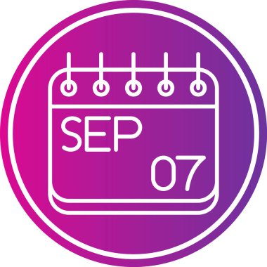 Takvim simgesinin vektör illüstrasyonu