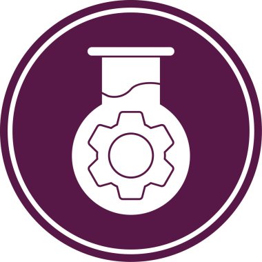 Bir benzin istasyonu simgesinin vektör illüstrasyonu