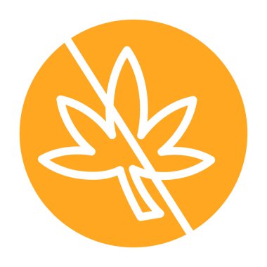 Kenevir yaprağı logosu tasarım şablonu. Yaprak logosunun vektör çizimi