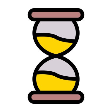 kahve molası renk ikonu vektör illüstrasyonu