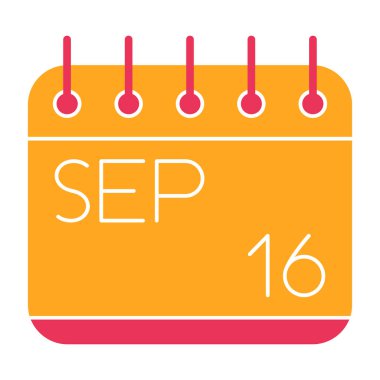 Takvim simgesi vektör illüstrasyonu