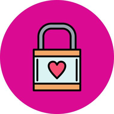 ikon vektör illüstrasyonunu kilitle