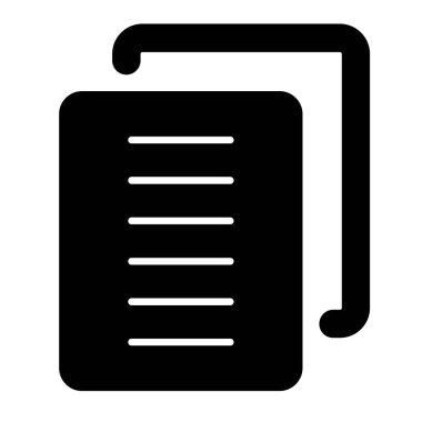 belge simgesi vektör illüstrasyonu