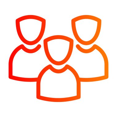 iş adamları takım simgesi ana hatları biçiminde