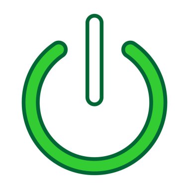 elektrik dolgu ikonu vektör illüstrasyonu