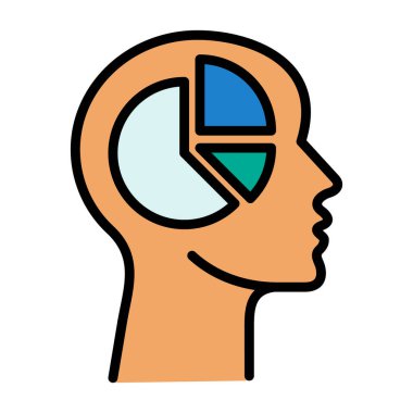 Beyin insan zihin vektör simgesi