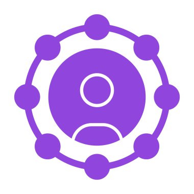 Virüs vektör simgesi modern tasarım