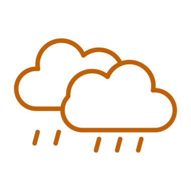 Kişisel ve ticari kullanım için yağmur vektörü simgesi simgesi vektör çizimi..