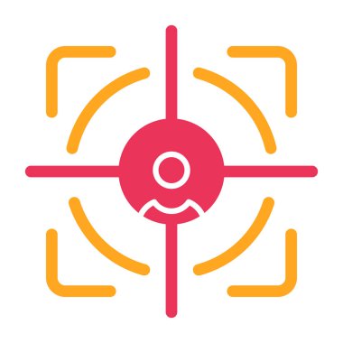 hedef simge vektör illüstrasyonu