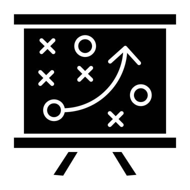 iş stratejisi strateji simgesi ana hat biçiminde