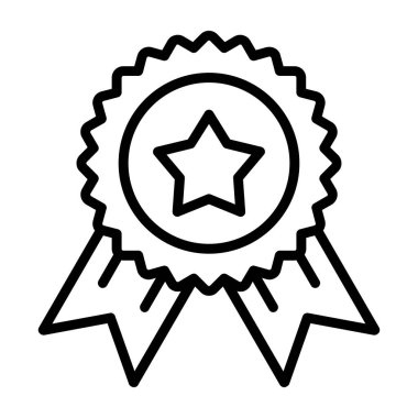 Madalya vektör ikonu. Web tasarımı için özet biçimi ikon vektör sembolü.