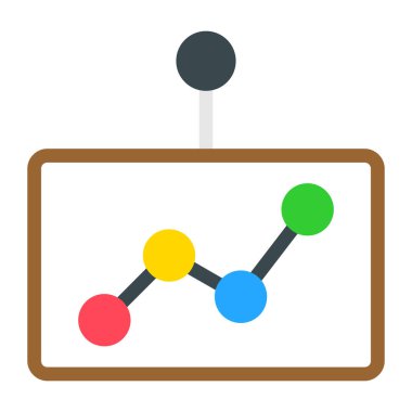 İş ve finans simgesinin vektör illüstrasyonu