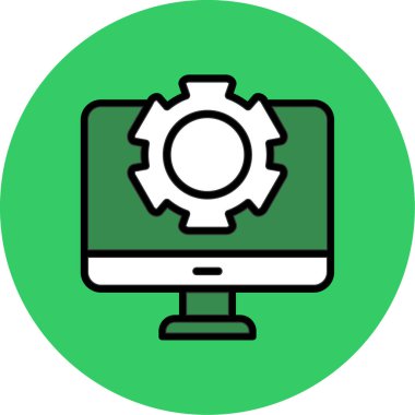 Kişisel ve ticari kullanım için vektör ayarı simgesi.