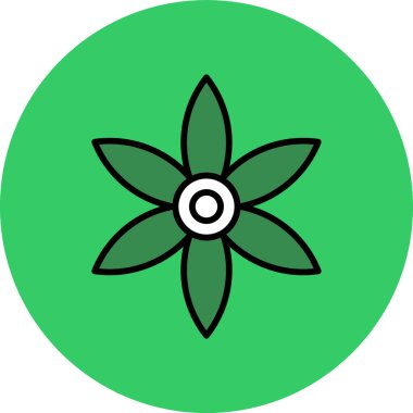 çiçek vektör simgesi gösterimi