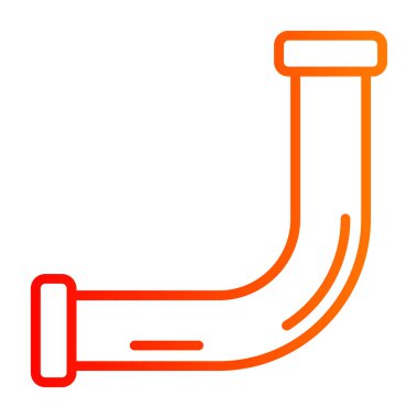 Boru simgesi. vektör illüstrasyonu