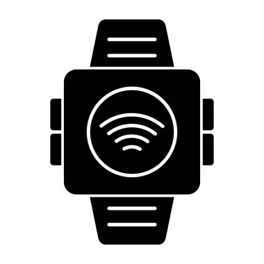 smartwatch simgesi, vektör illüstrasyonu