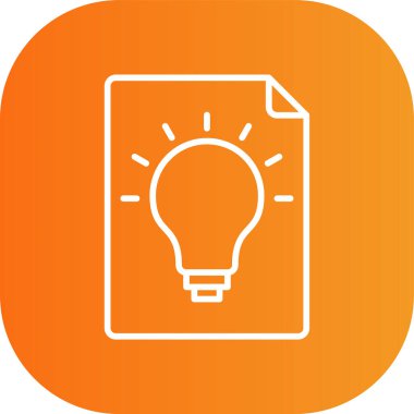 Kişisel proje ve mobil için ampul vektör simgesi modern basit vektör çizimi