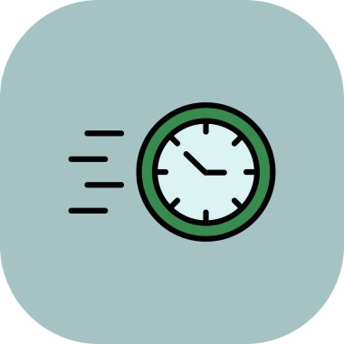 Alarm saat simgesi, vektör illüstrasyon tasarımı