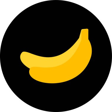 vektör muz meyve simgesi