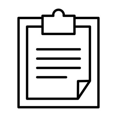 Kağıt simgesi. Web için kağıt vektör simgelerinin özet çizimi