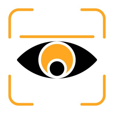 Göz simgesi, vektör illüstrasyonu