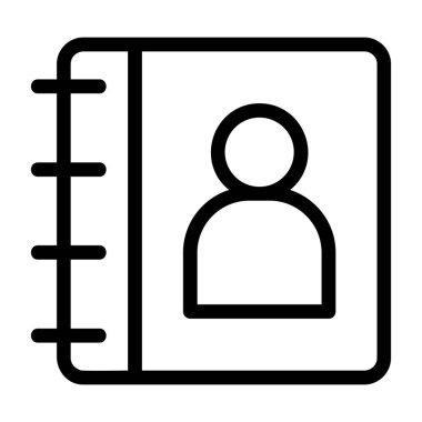 Kimlik kartı simgesi. özet vektör illüstrasyonu