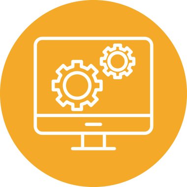 Web geliştirme simgesi vektör illüstrasyonu