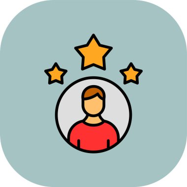 Yıldız. Web simgesi basit illüstrasyon