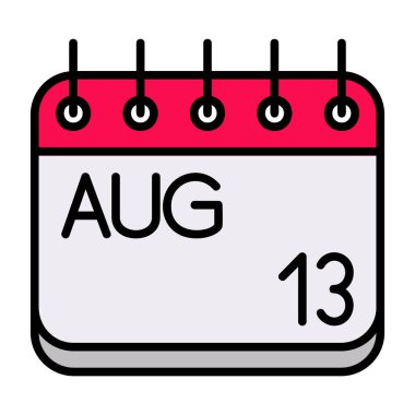 Ağustos 1. Vektör simgesi