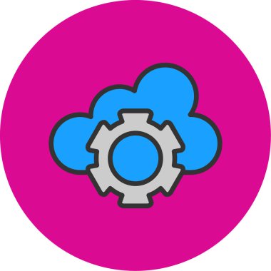 Bulut dişlisi. Web simgesi