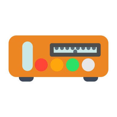 Elektrikli araba vektörü. düz dizayn