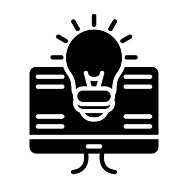 Fikir ikonu. Basit tasarım