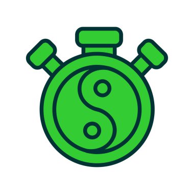 Bir kronometre simgesinin vektör çizimi