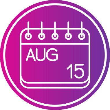 Tek simgenin vektör illüstrasyonu