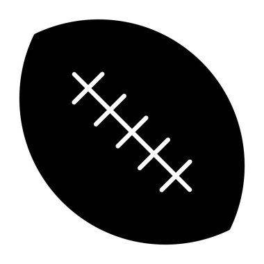 ragbi topu simgesi, basit tasarım