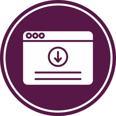 Modern simgenin vektör illüstrasyonu