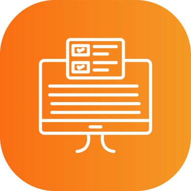 Belge simgesinin vektör illüstrasyonu