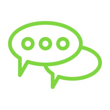 vektör sohbet simgesi