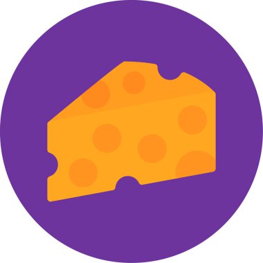 Peynir simgesi vektör illüstrasyonu