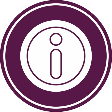 Bilgiler. Web simgesi vektör illüstrasyonu