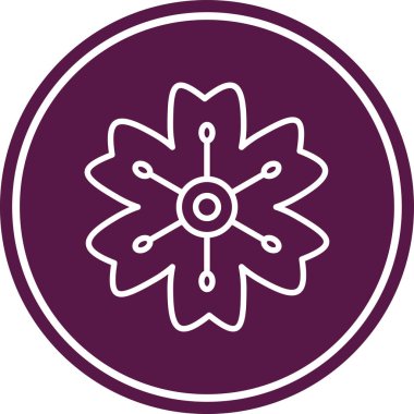 Vektör Çiçeği Simgesi illüstrasyonu