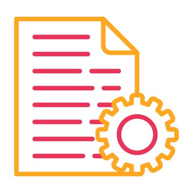 Belge. Web simgesi basit tasarım