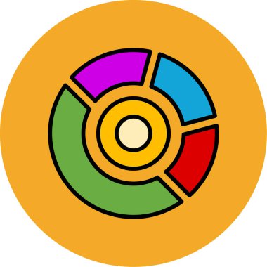 grafik simgesi, basit illüstrasyon. vektör illüstrasyonu