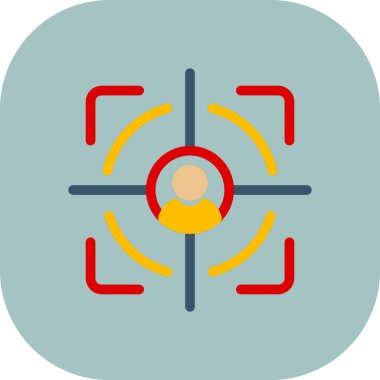 hedef simge, vektör illüstrasyonu