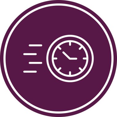 Zaman yönetimi simgesinin vektör illüstrasyonu