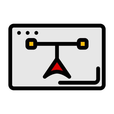 Kamera simgesi. Vektör illüstrasyonu