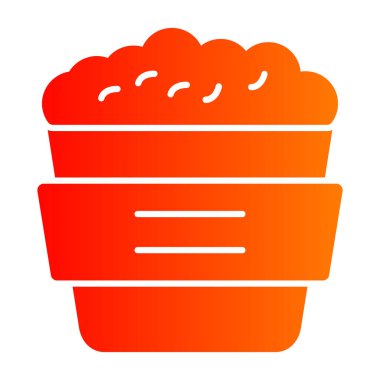 Kağıt kutu simgesinin vektör illüstrasyonu